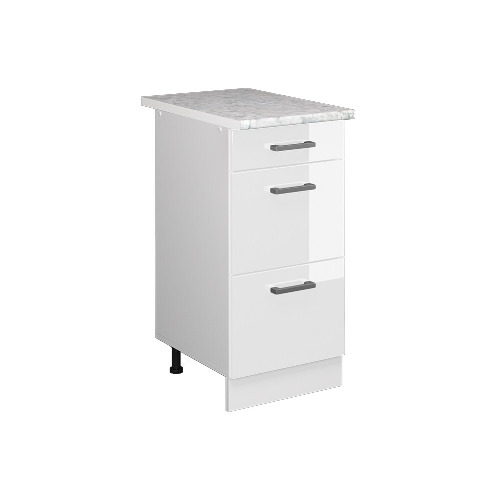 Vicco Schubladenunterschrank Küchenschrank Küchenzeile R-Line 40 cm Weiß Schublade