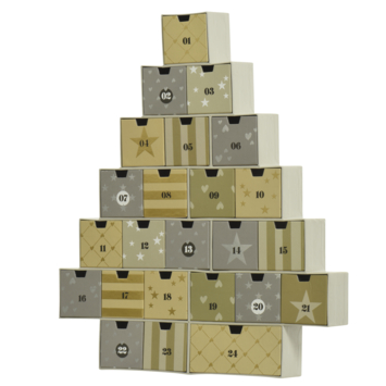 vtwonen adventskalender papieren kerstboom