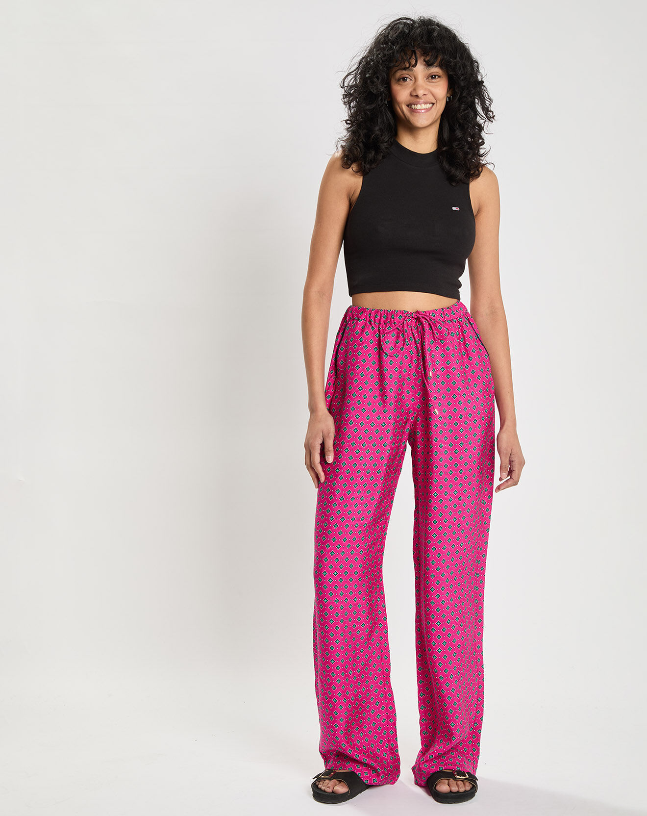 Tommy Hilfiger Pantalon imprimé rose