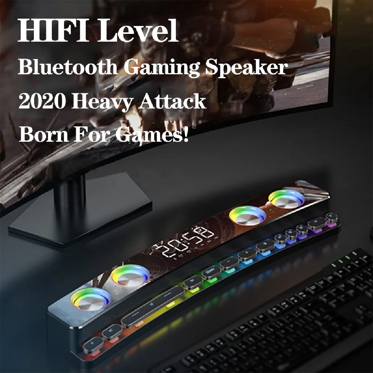Universal Enceinte longue gaming - Noir