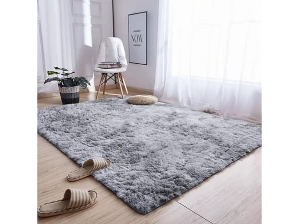 Strado Teppe Ombre Shaggy Strado 250x350 OmbreSølv (lys grå) universal