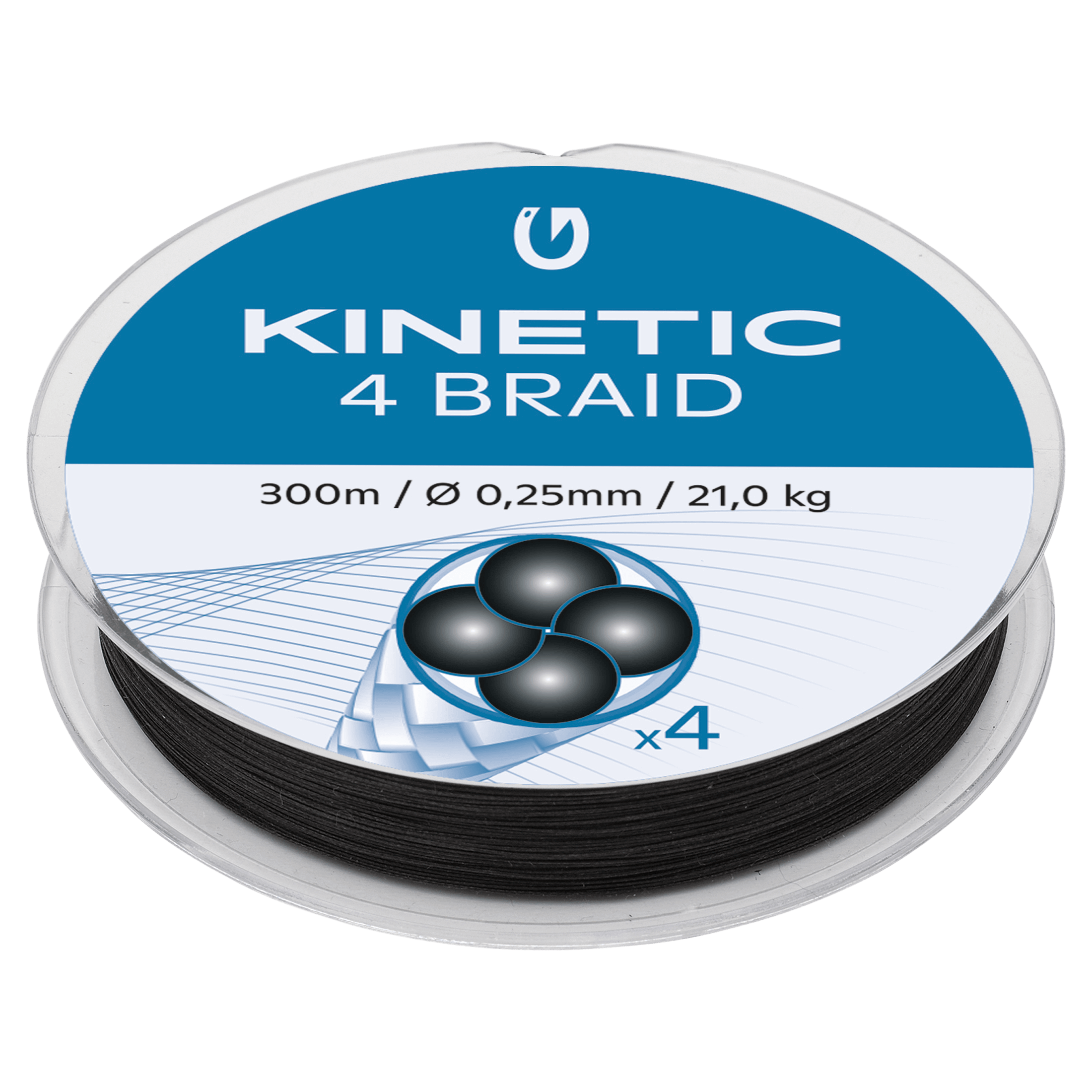 Kinetic Kinetic 4 Braid 300m - Fiskesene og snører