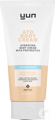 Yun Postbiotic Hydra ATO Crème Corps Hydratante Sans Parfum Peaux Sensibles Atopiques 200ml