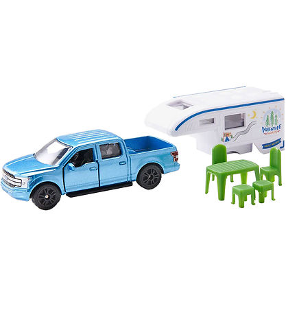 Siku Auto - Ford m. Pick-Up Camper