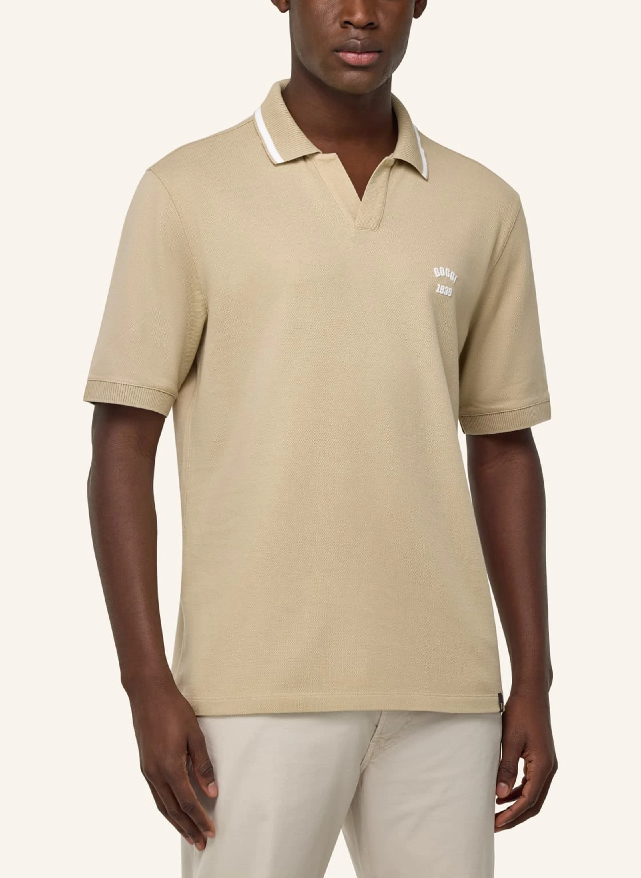 BOGGI MILANO Piqué-Poloshirt