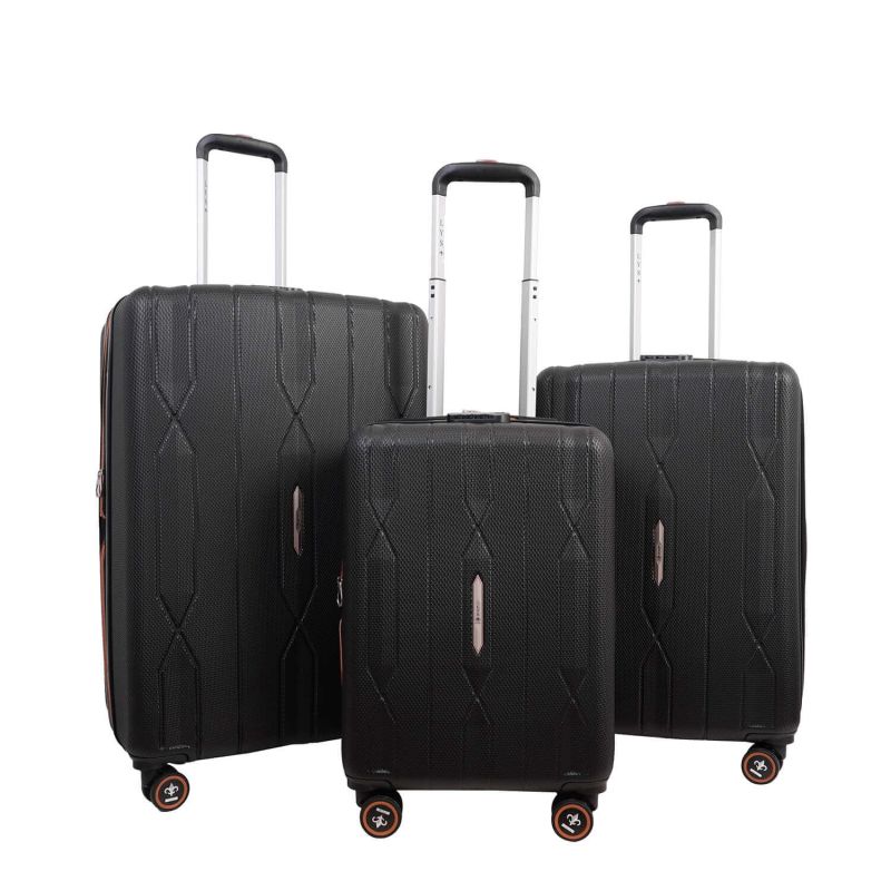 Lot de 3 valises rigides 330 Extensibles 55, 66 et 76 cm Noir
