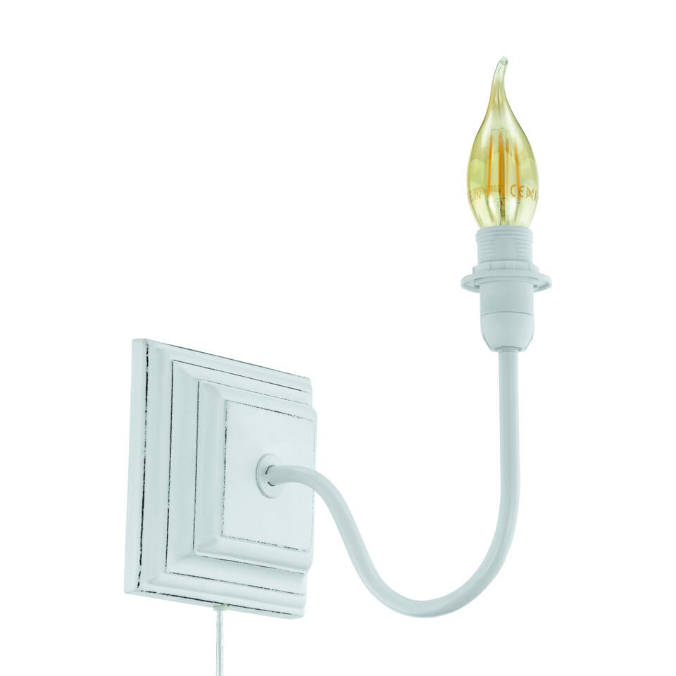 EGLO Wandlamp - E14 - 13 cm - Wit
