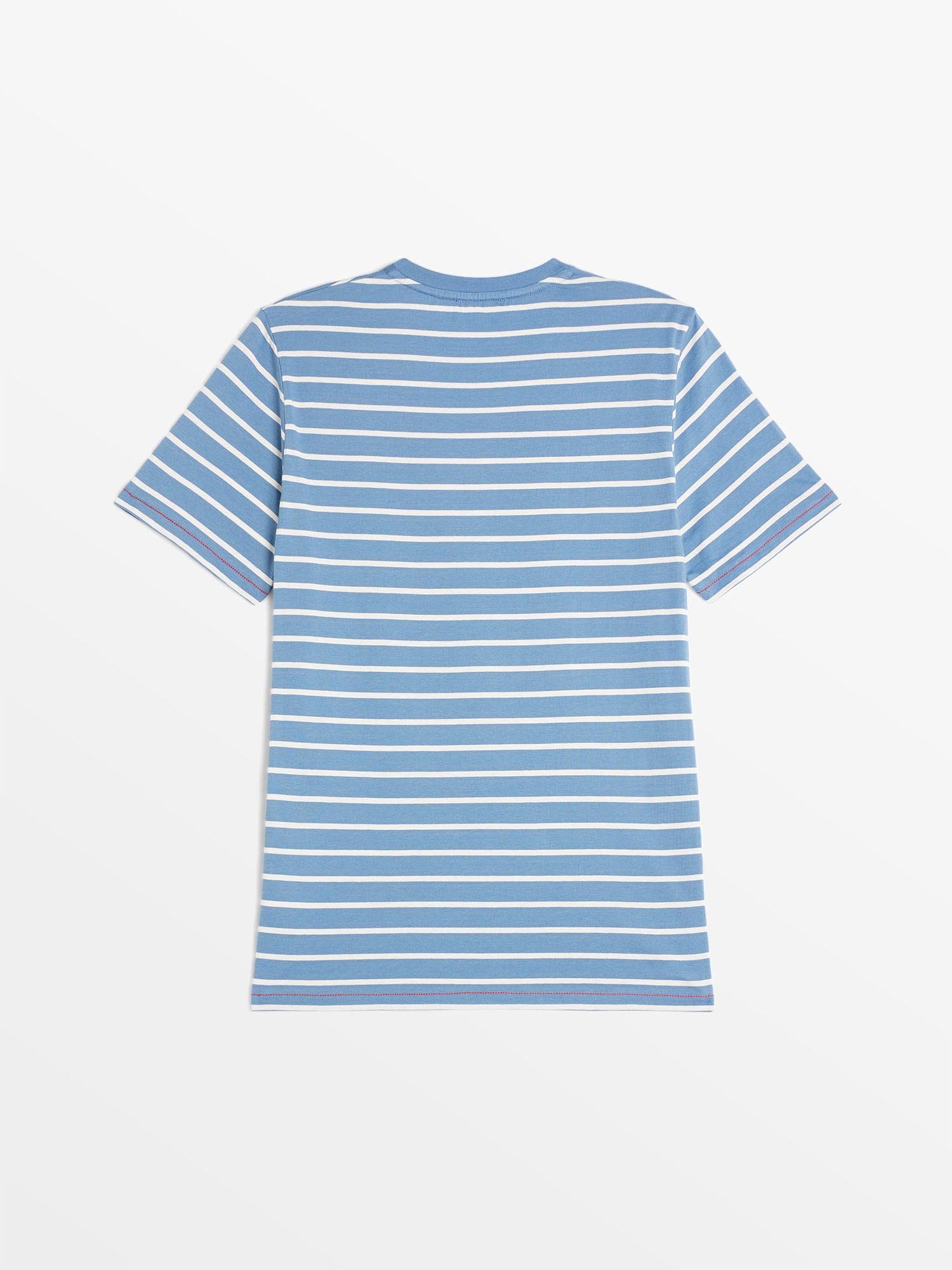 Tee Shirt Marinière Fabriqué en France Bleu