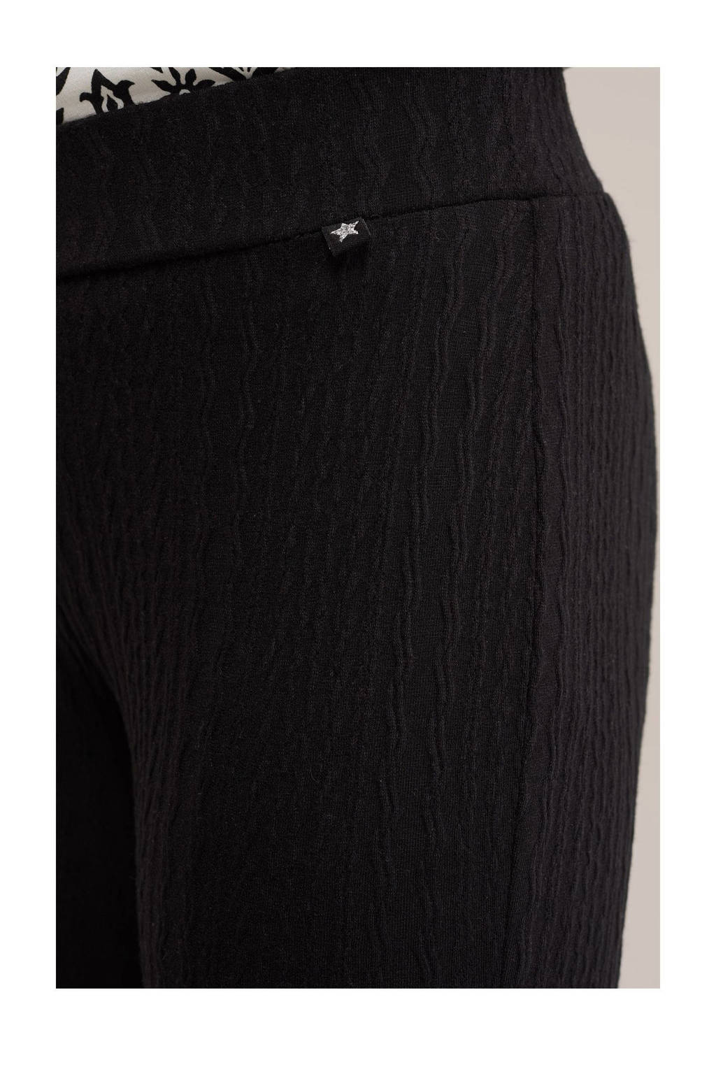 tapered fit broek zwart