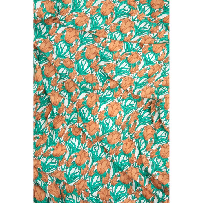 Atelier Veritas-Viscose tulpen - per meter