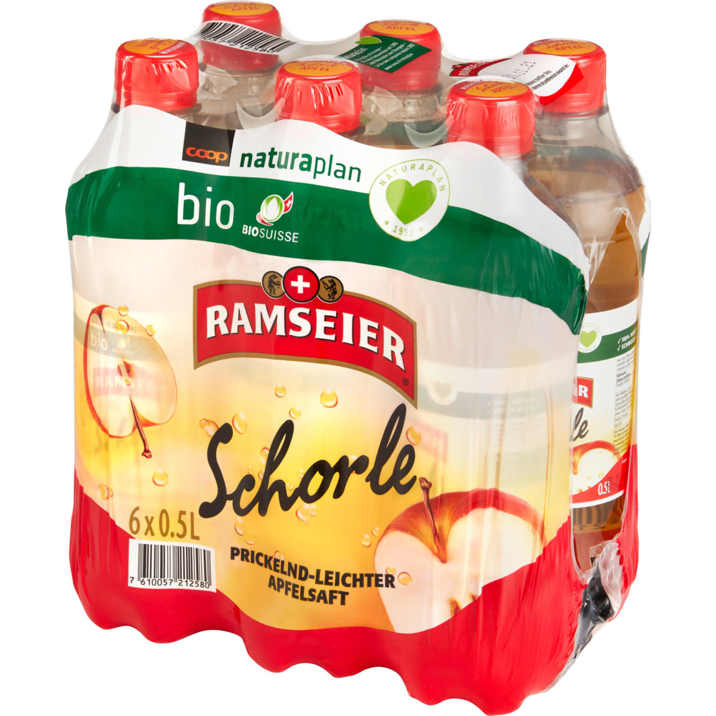 Ramseier Naturaplan Bio Apfelschorle 6x50cl