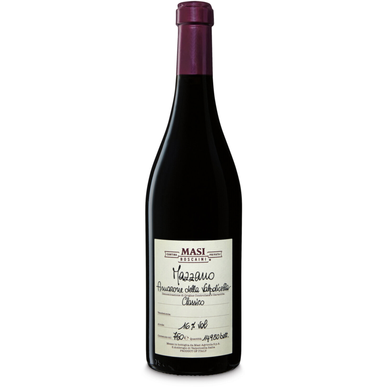 Amarone della Valpolicella Classico DOC Mazzano Masi Agricola -75cl