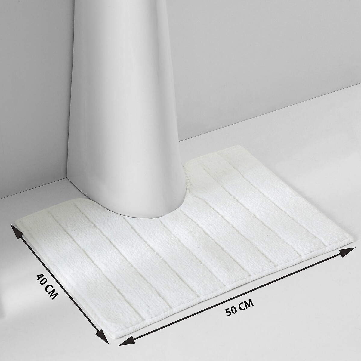 LA REDOUTE INTERIEURS<br>Tapete de banho para sanita/lavatório redondo 1300g/m2, Zavara