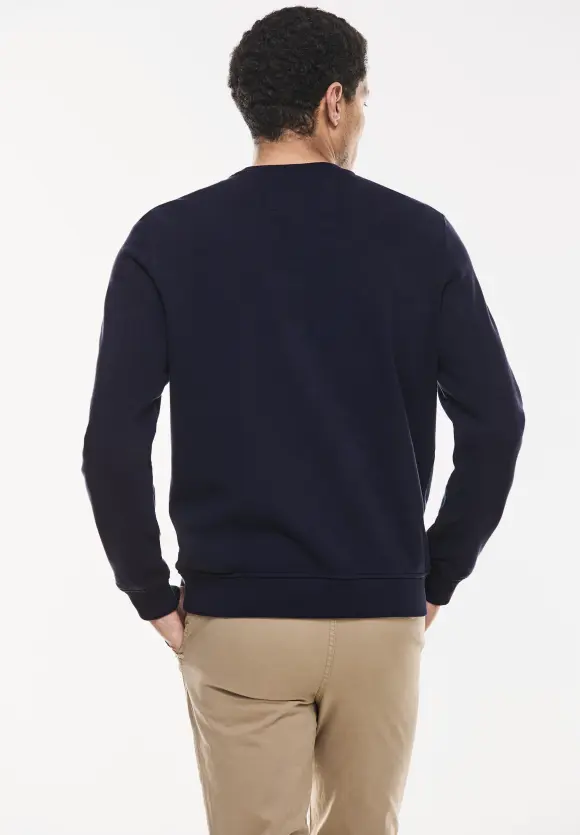 Sweatshirt mit Brustprint - eclipse blue