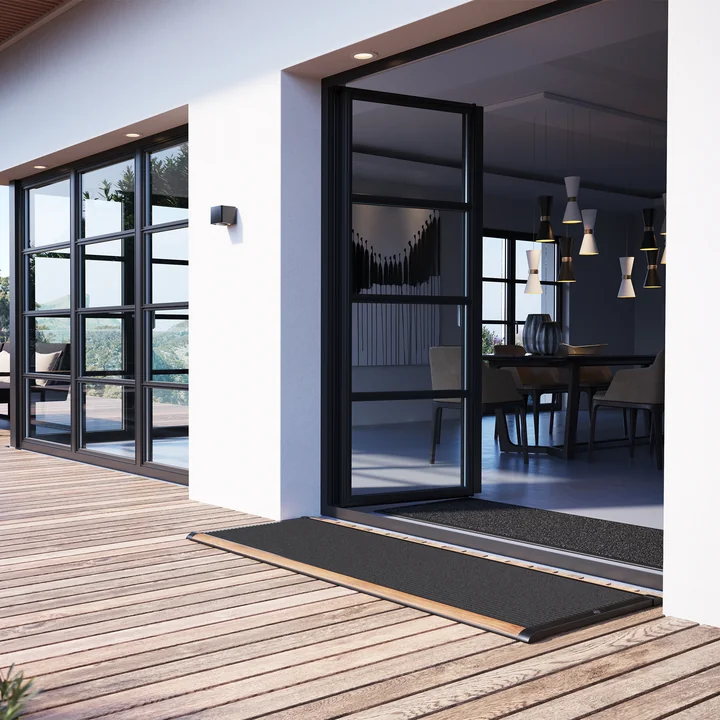 Rizz - Doppeltür Fussmatte Outdoor, 175 x 70 cm, schwarz (Limited Edition)