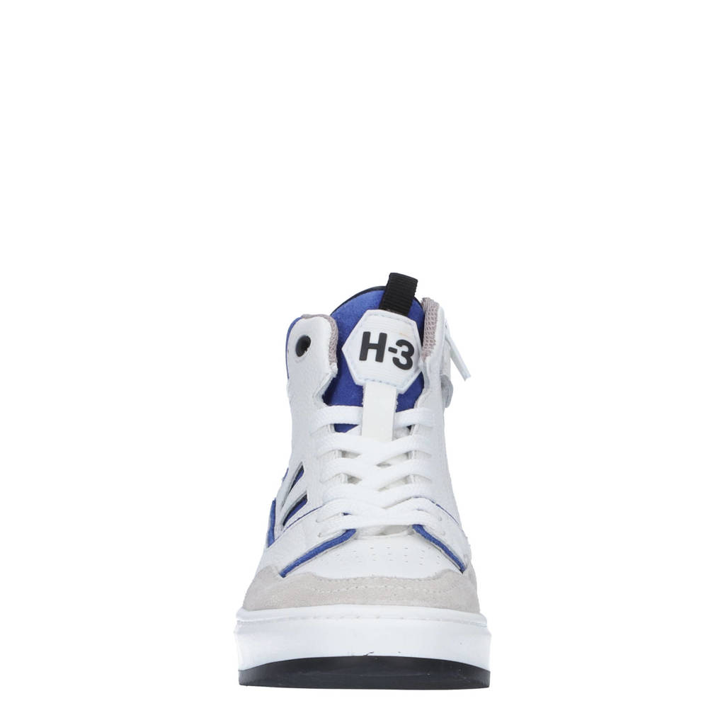 Hip suède sneakers wit/blauw