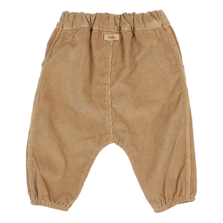Búho Pantalon Velours Milleraies Poches | Camel