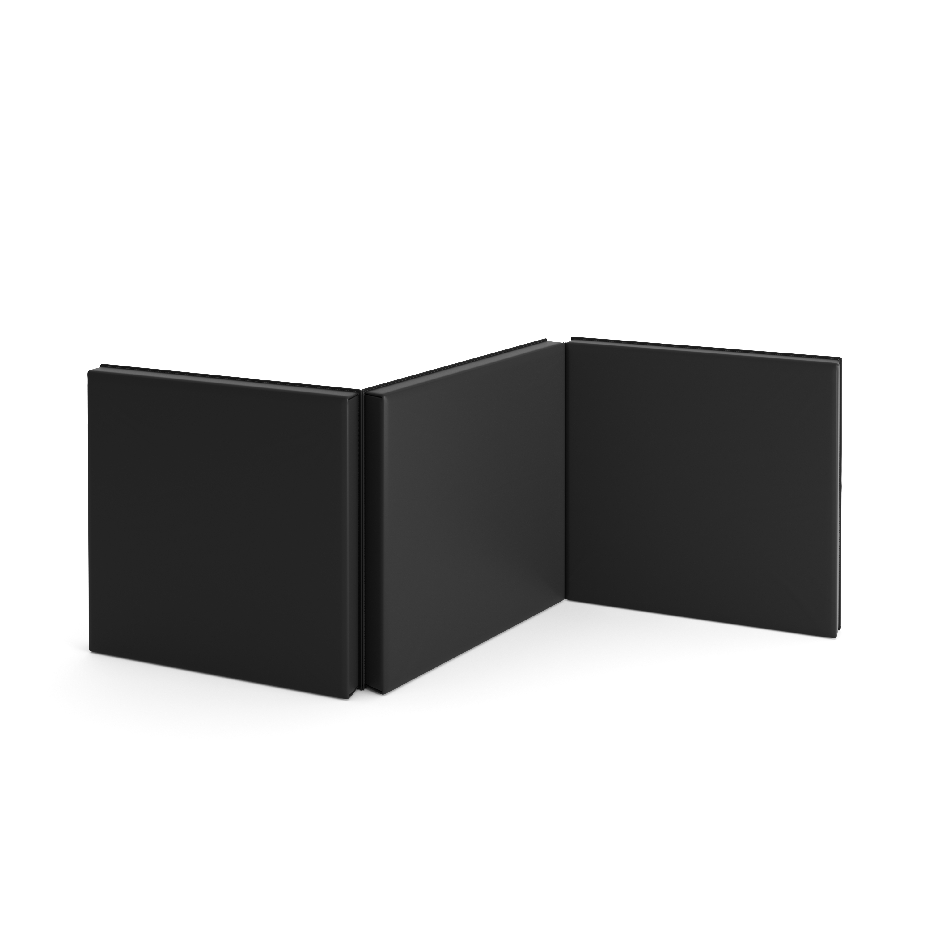 Gymnastikmatte faltbar 180 x 60 cm schwarz
