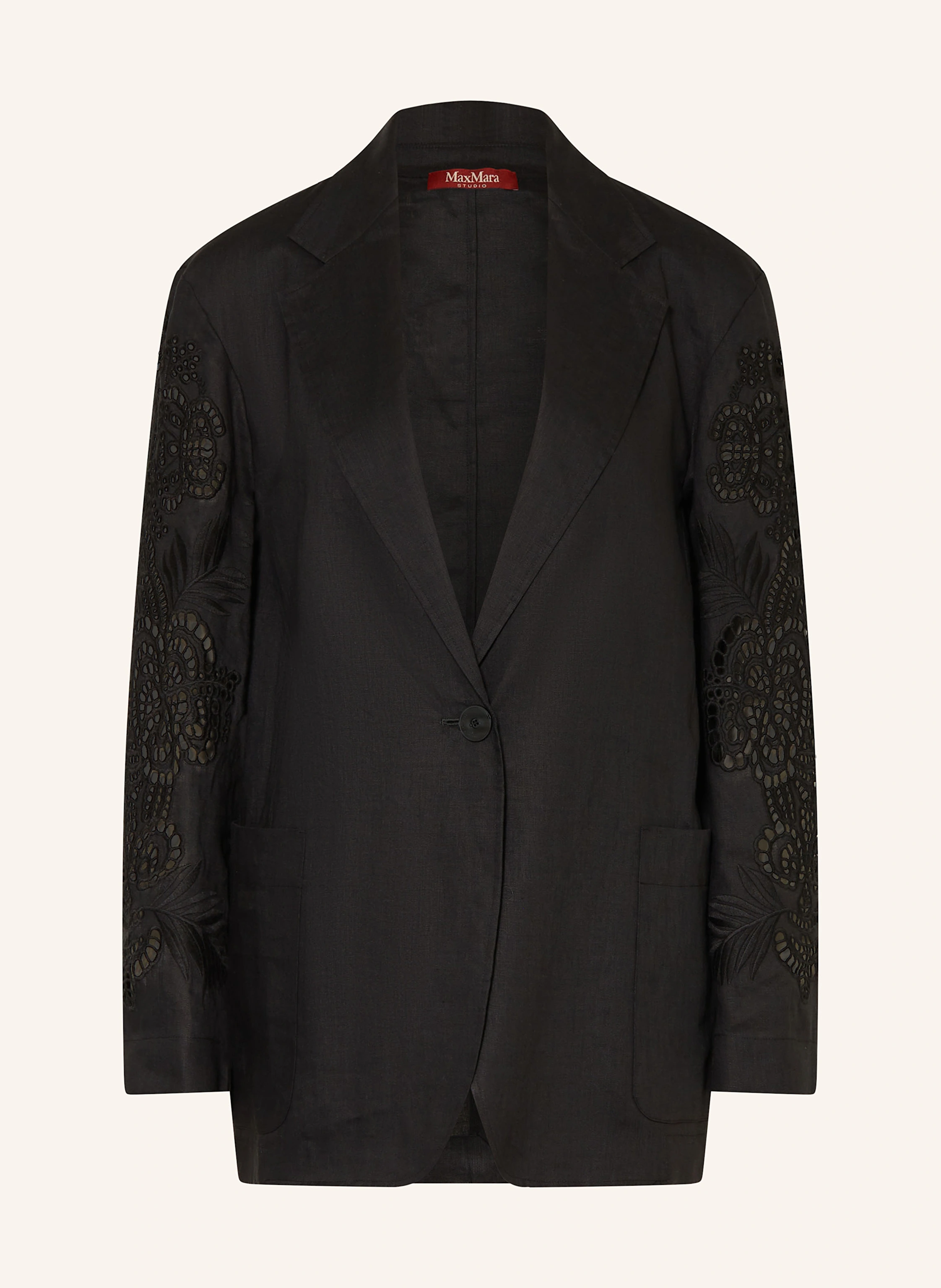 Max Mara STUDIO Blazer ANGIZIA aus Leinen mit Spitze