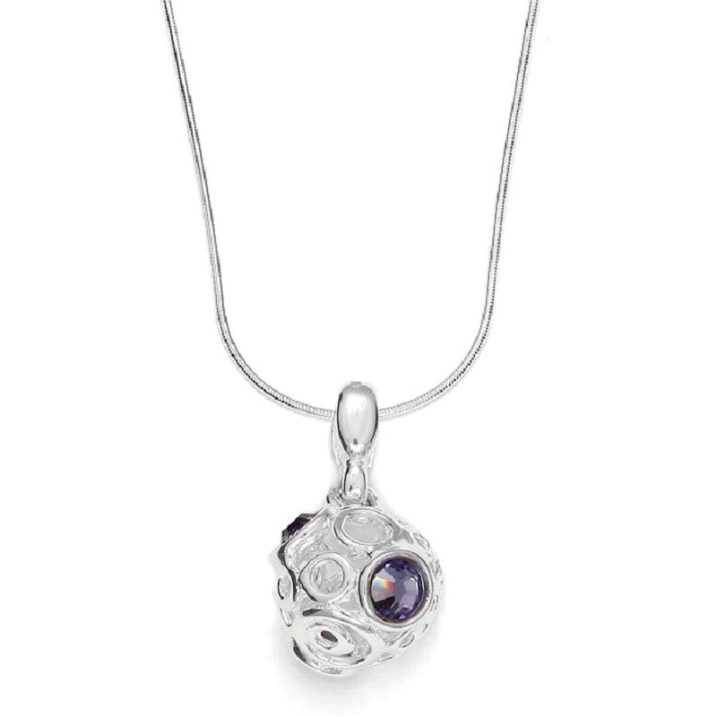 Collier argent 925 et cristaux