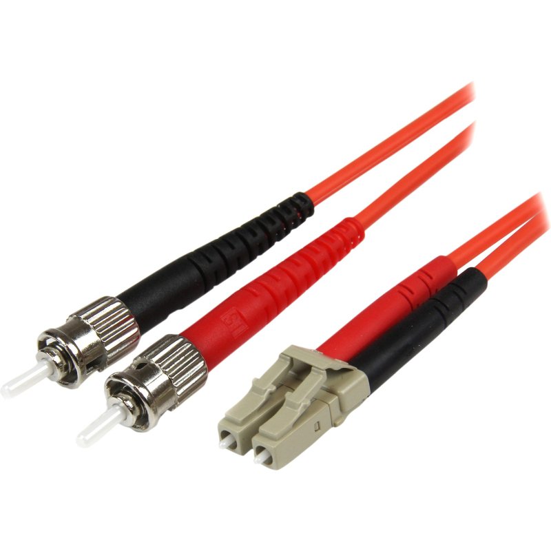 StarTech.com Câble Réseau - Jarretière Fibre Optique Duplex Multimode 50/125 OM2 LC - ST - LSZH - 1 m