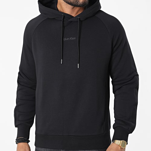 Sweat Capuche A Bandes Elevated Logo 9711 Noir
