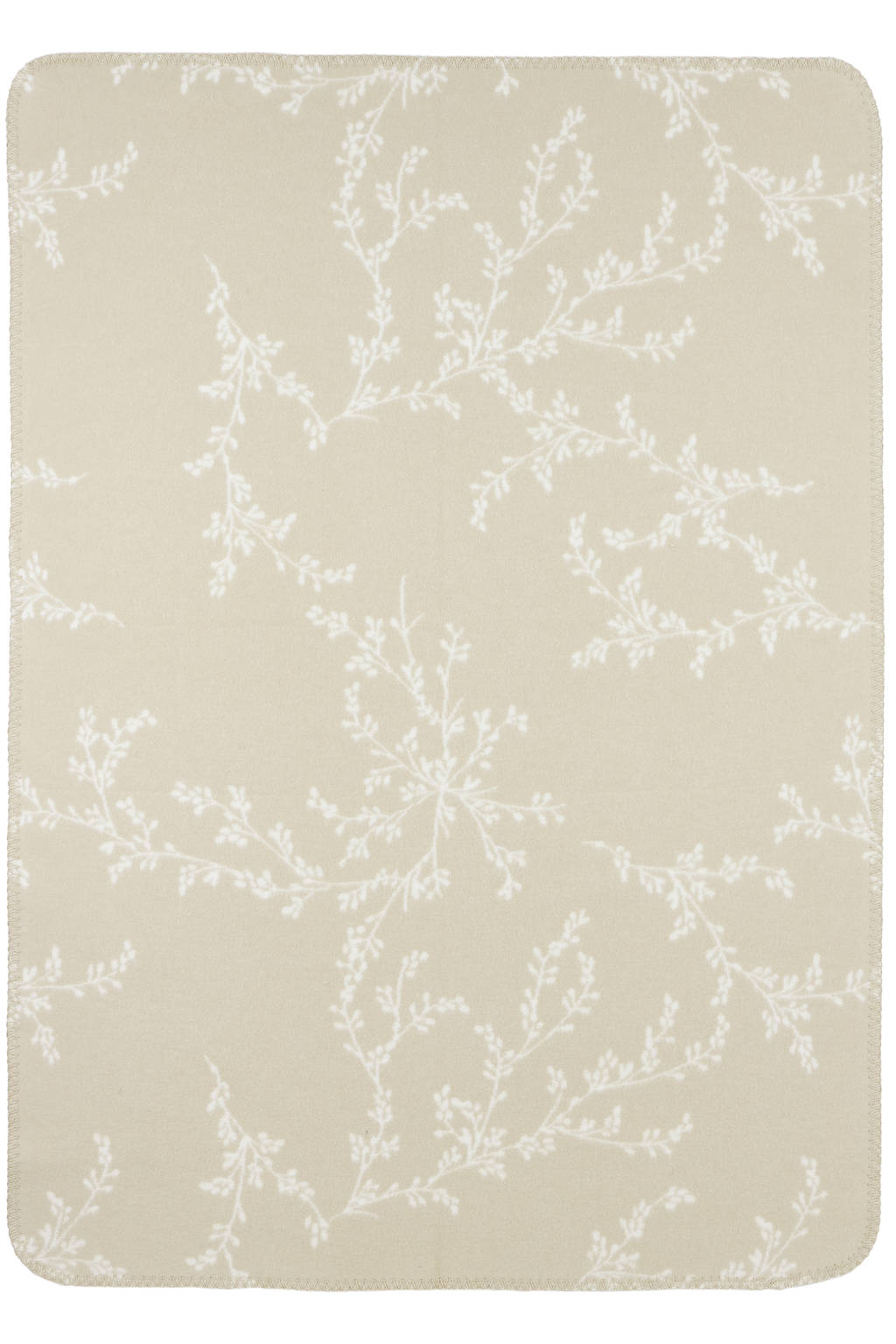 reversible wiegdeken Branches beige/wit