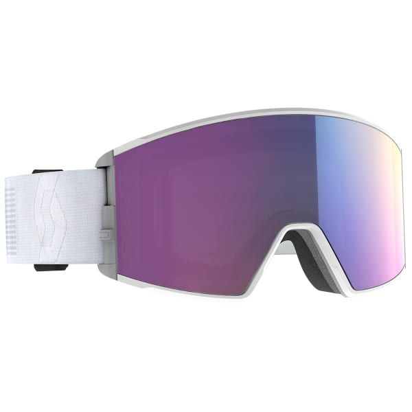 Masque de ski SCOTT REACT MINERAL WHITE / ENHANCER TEAL CHROME