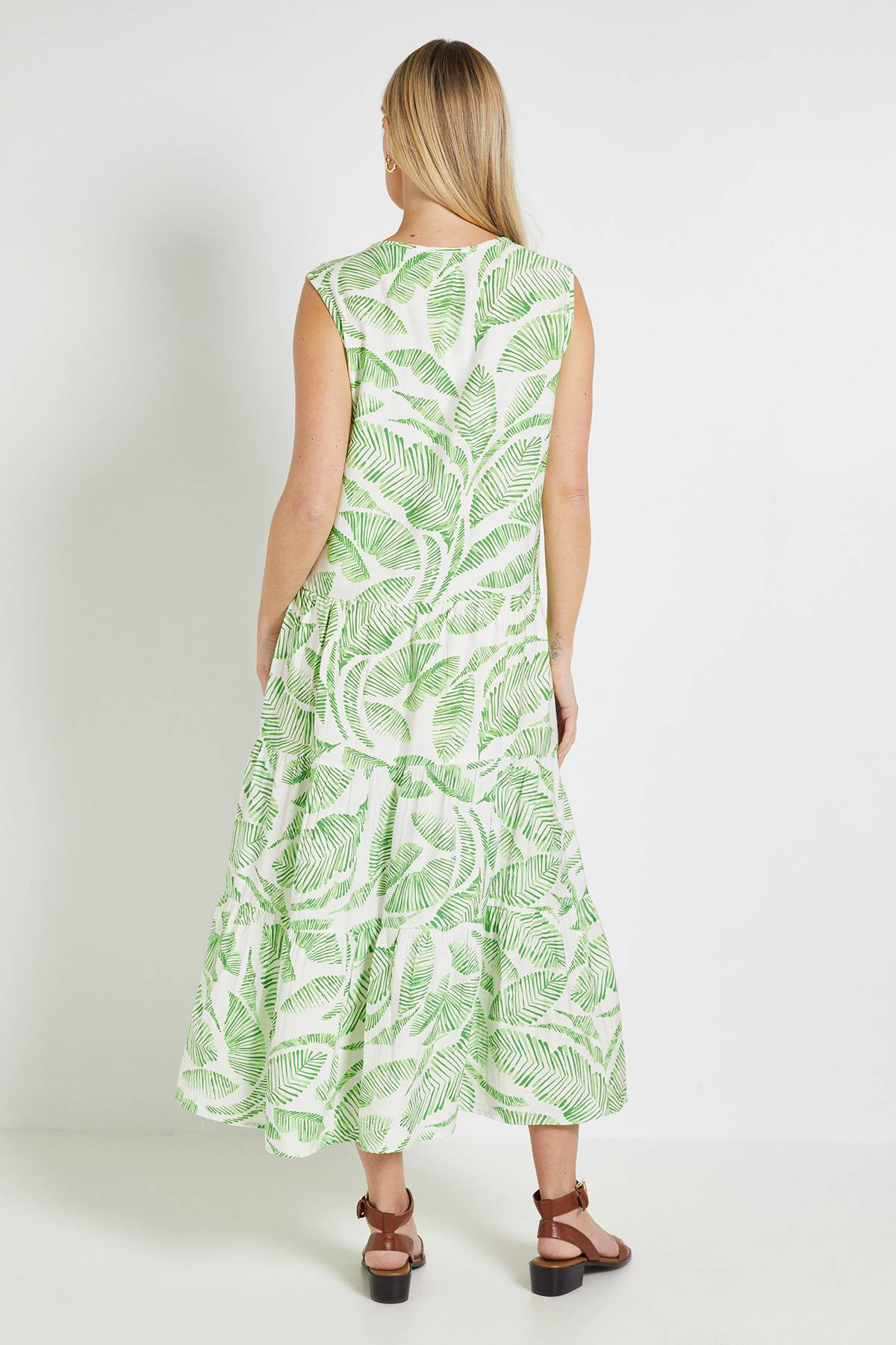 Wallis Robe Maxi Tropicale D'été Petite