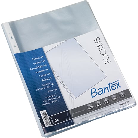 Bantex plastlommer A4 100-pak