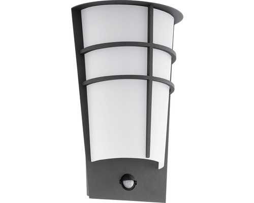 LED sensor buitenwandlamp 2x2,5W 360 lm 3000 K warm wit H 300 mm Breganzo antraciet/wit