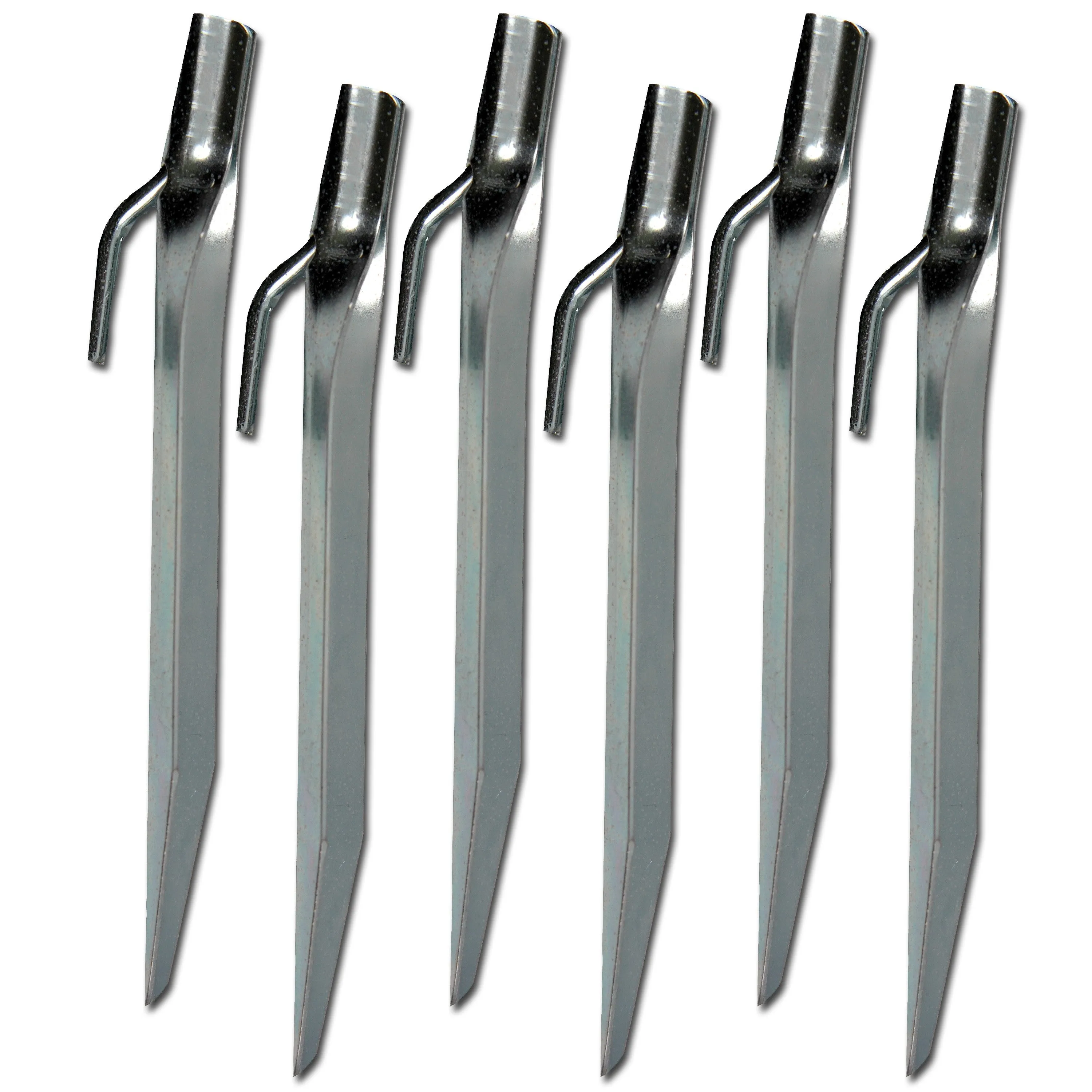 Highlander -  Flachstahl Heringe Highlander 18 cm 6er Pack