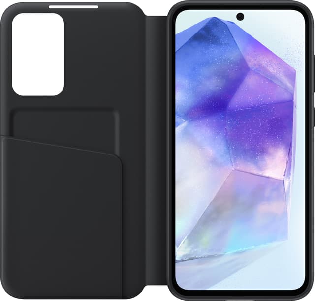 Samsung Galaxy A55 5G Smart View Wallet pungetui (sort)