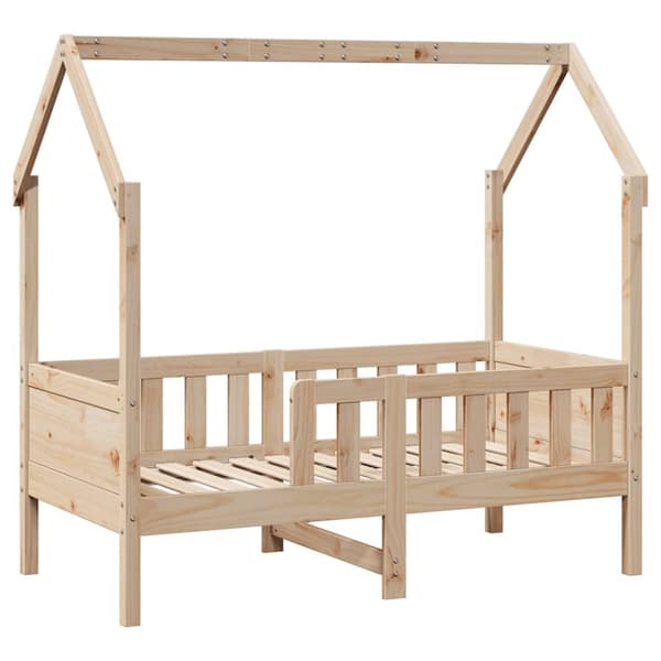 vidaXL Barnesengeramme med skuffer 70x140 cm heltre furu