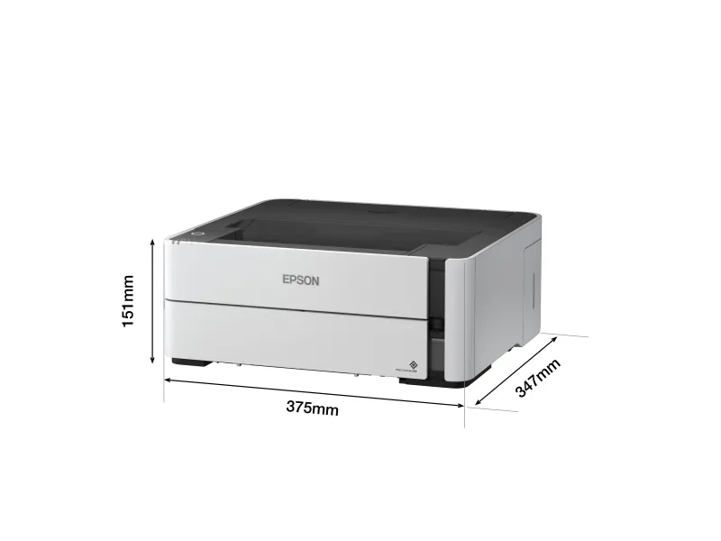 Epson EcoTank M1170 - Printer - S/H - Duplex - blækprinter - kan genopfyldes - A4/Legal - 1200 x 2400 dpi - op til 20 spm - kapacitet: 250 ark - USB 2.0, LAN, Wi-Fi