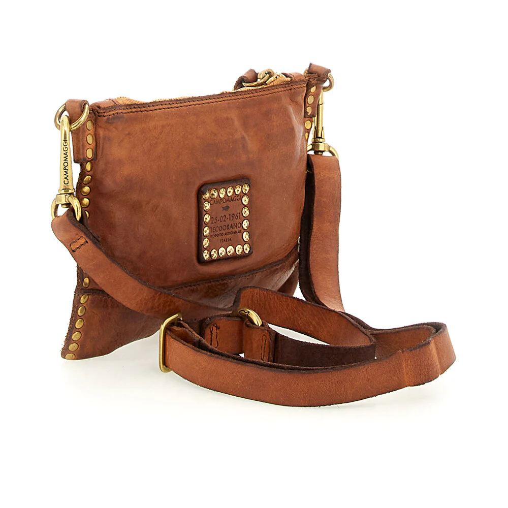 Campomaggi  Læder crossbodytaske - Cognac