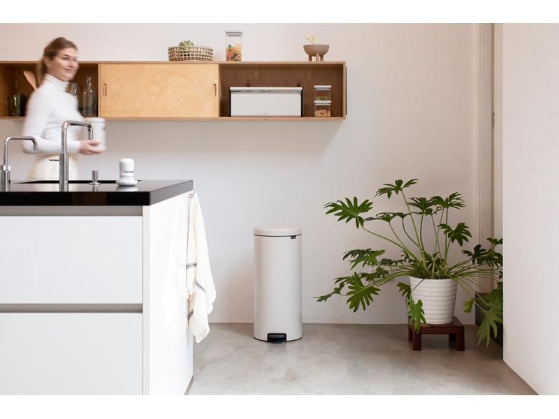 Brabantia Treteimer NewIcon 30 l, Soft Beige Eimer