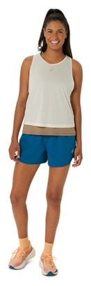 Short Asics Nagino Run 4in Bleu Femme