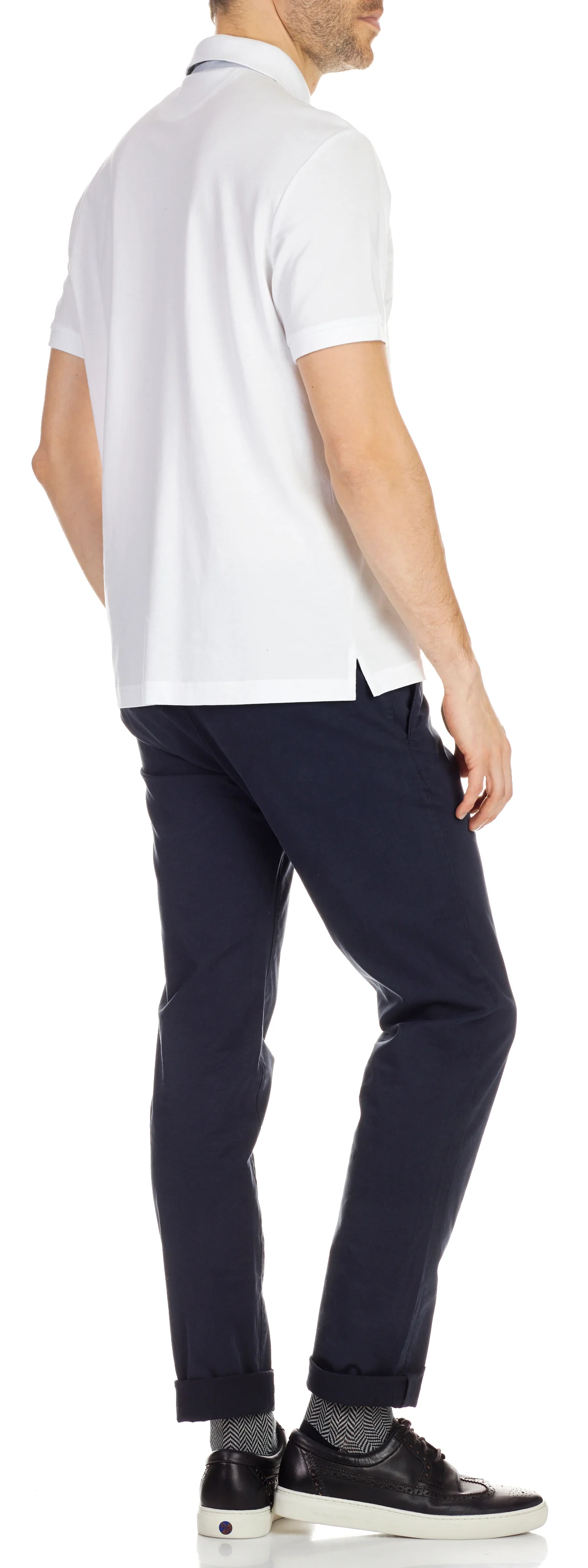 Chino slim en coton stretch | Bleu
