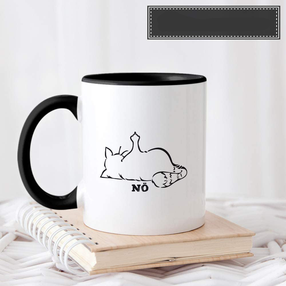 Lustige Keramik Kaffee Tasse Geschenk Tee Cup - Nö
