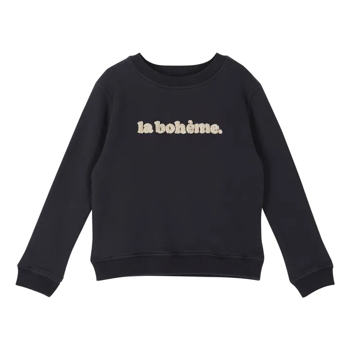 Emile et Ida Sweat Coton Bio Bohème | Gris anthracite