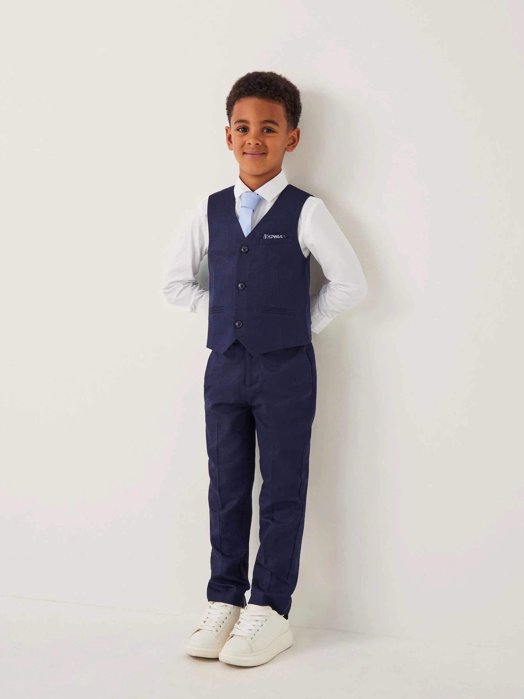 Monsoon Harry 4-Piece Herringbone Suit with Tie