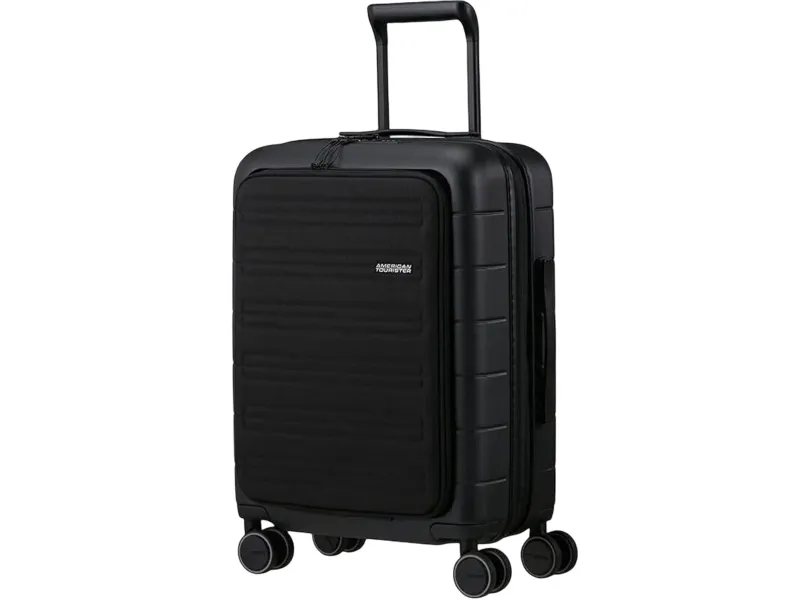 American Tourister Novastream 55cm, Trolley, Hård skal, Sort, Dark Slate, Kabine, 4 hjul