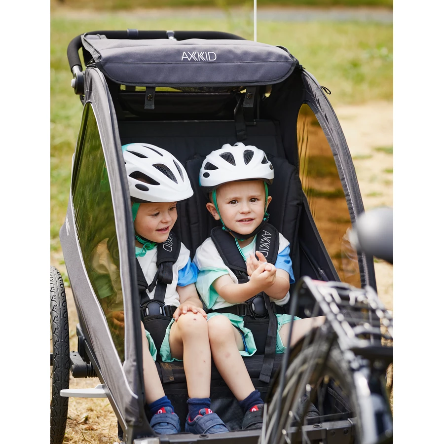 AXKID Kinderfahrradanhänger Grand Tour black