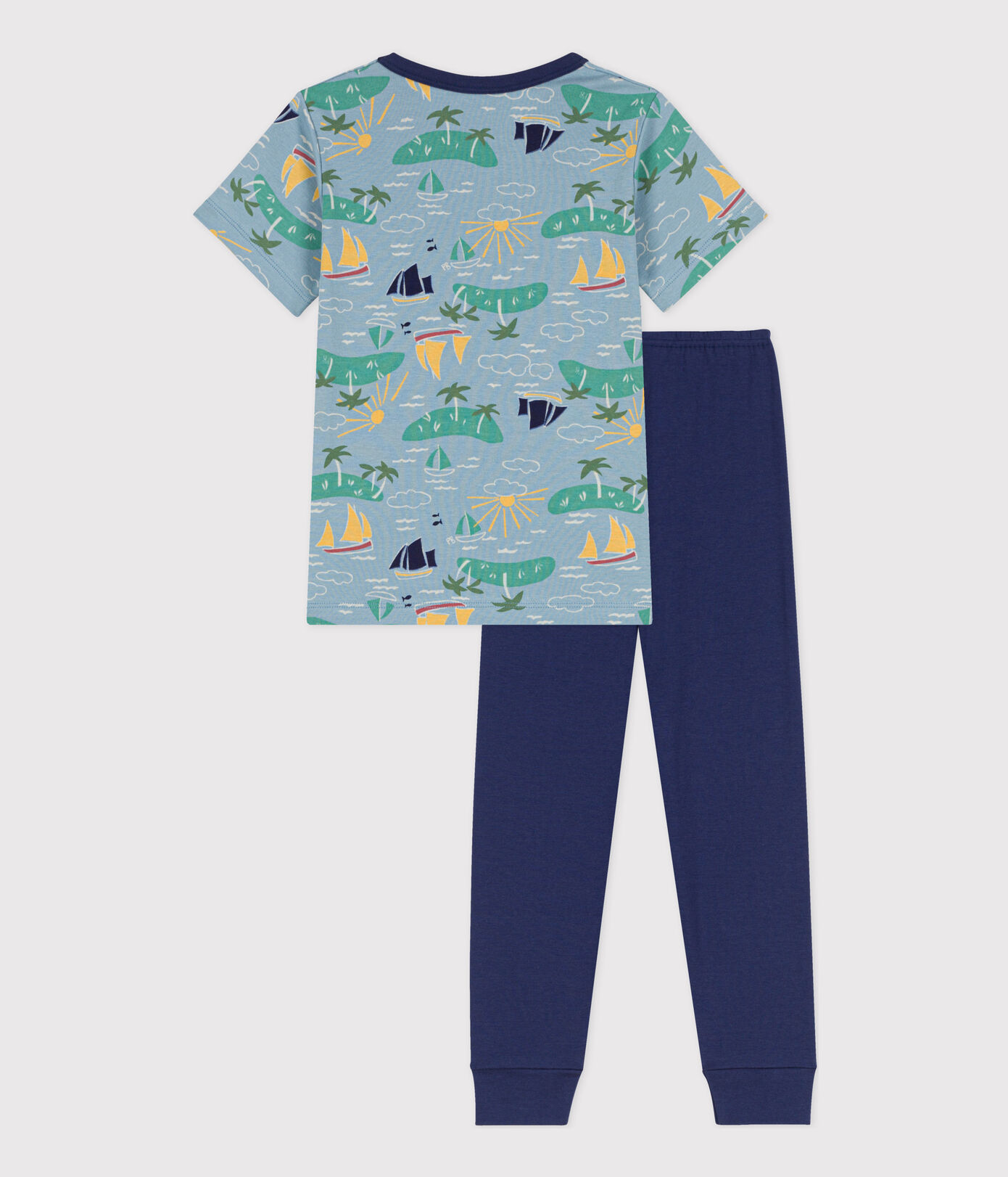 Pyjama manches courtes explorateur en coton petit garçon