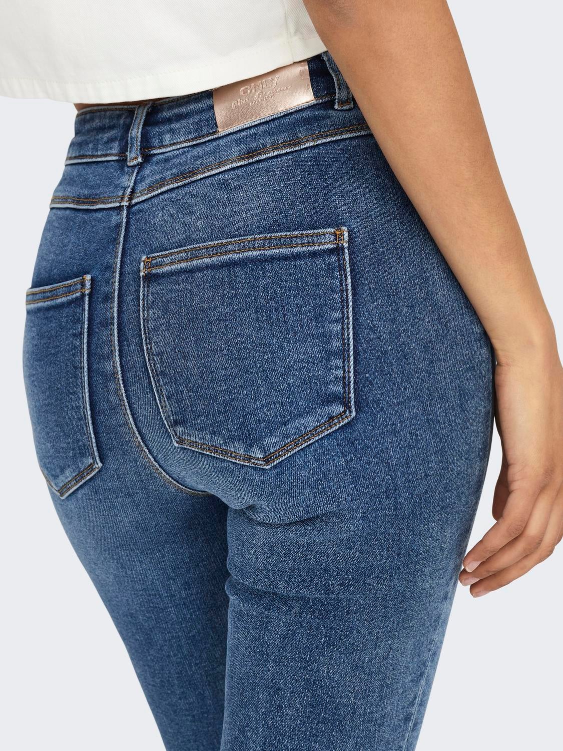 ONLMILA Hohe Taille Skinny Fit Jeans Medium Blue Denim