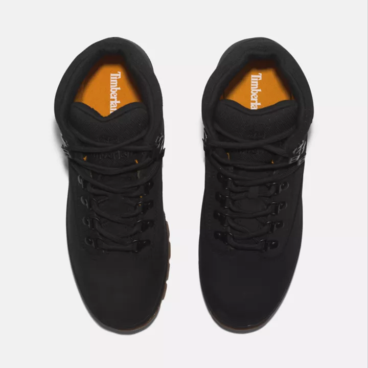 Bota Euro Hiker Masculina em Preto Monocromático