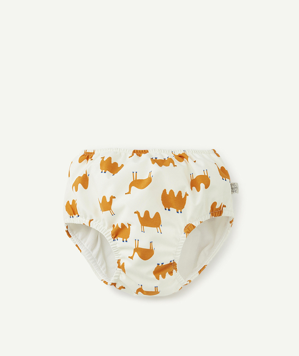 LASSIGMAILLOT DE BAIN COUCHE RÉUTILISABLE MIXTE BLANC AVEC IMPRIMÉ ANIMAUX