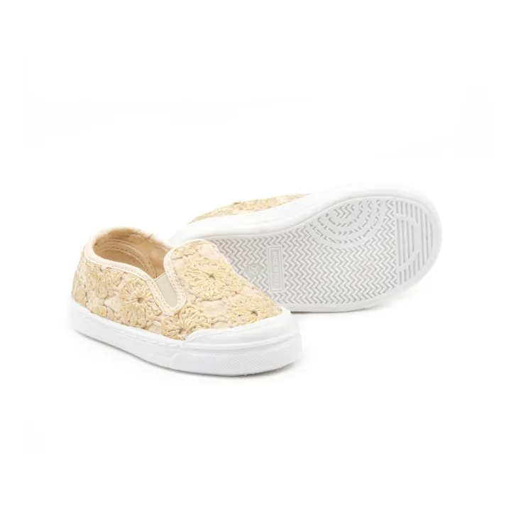 Pèpè Baskets Slip-On Broderies | Doré
