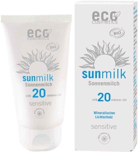 Eco cosmetics Sonnenmilch Sensitive LSF 20, 75ml